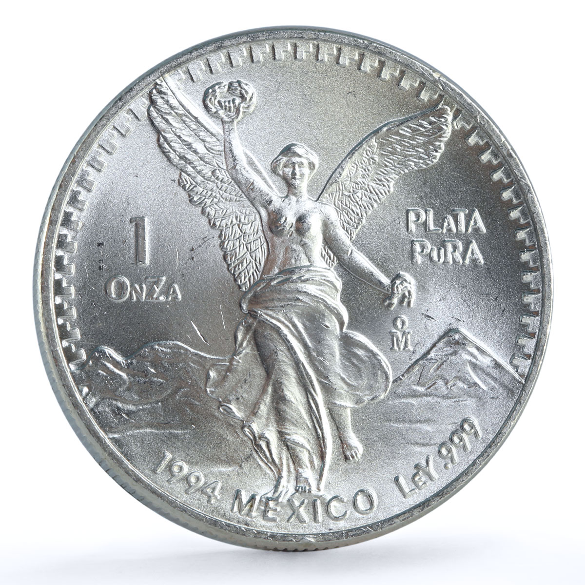 Mexico 1 onza Libertad Angel of Independence silver coin 1994