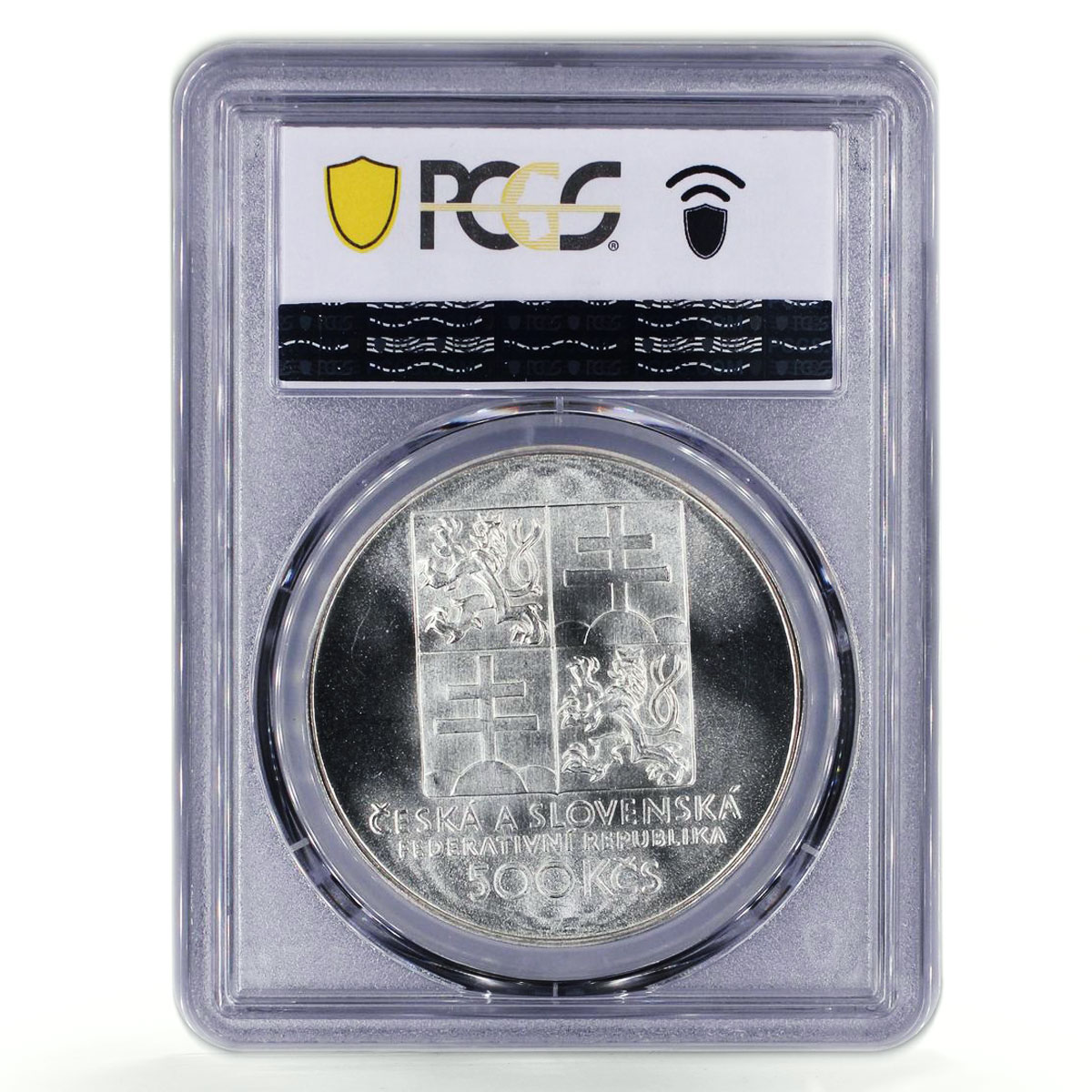 Czechoslovakia 500 korun Centennial of Czech Tennis MS66 PCGS silver coin 1993