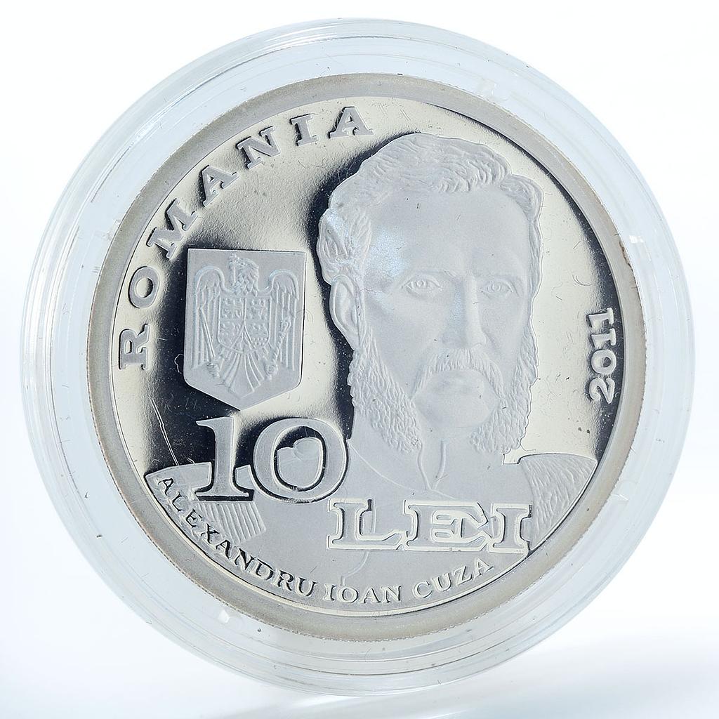 Romania 10 lei Military Institutions proof silver coin 2011