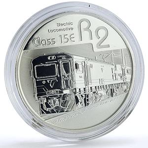 South Africa 2 rand Trains Railways Electric Locomotive Class 15E Ag coin 2014