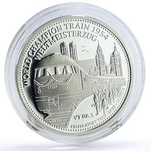 Samoa 5 dollars Trains Railways World Champion Weltmeisterzug 1954 Ag coin 2012