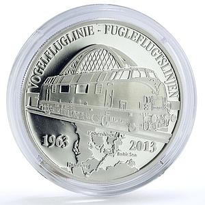 Samoa 5 dollars Trains Railways Vogelfluglinie Locomotive proof silver coin 2013