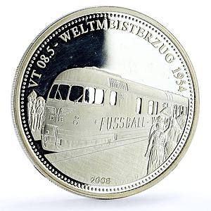 Somali 4000 shillings Trains Railways World Champion VT Locomotive Ag coin 2008