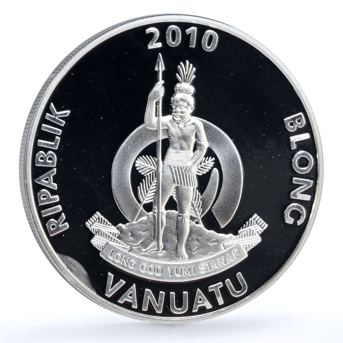 Vanuatu 50 vatu Trains Railways The Ghan Locomotive proof silver coin 2010