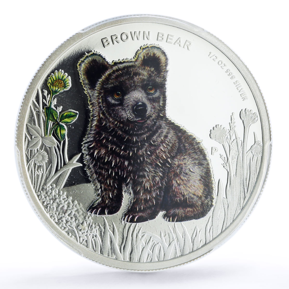 Tuvalu 50 cents Forest Babies Serie Wildlife Brown Bear PR69 PCGS silver 2013