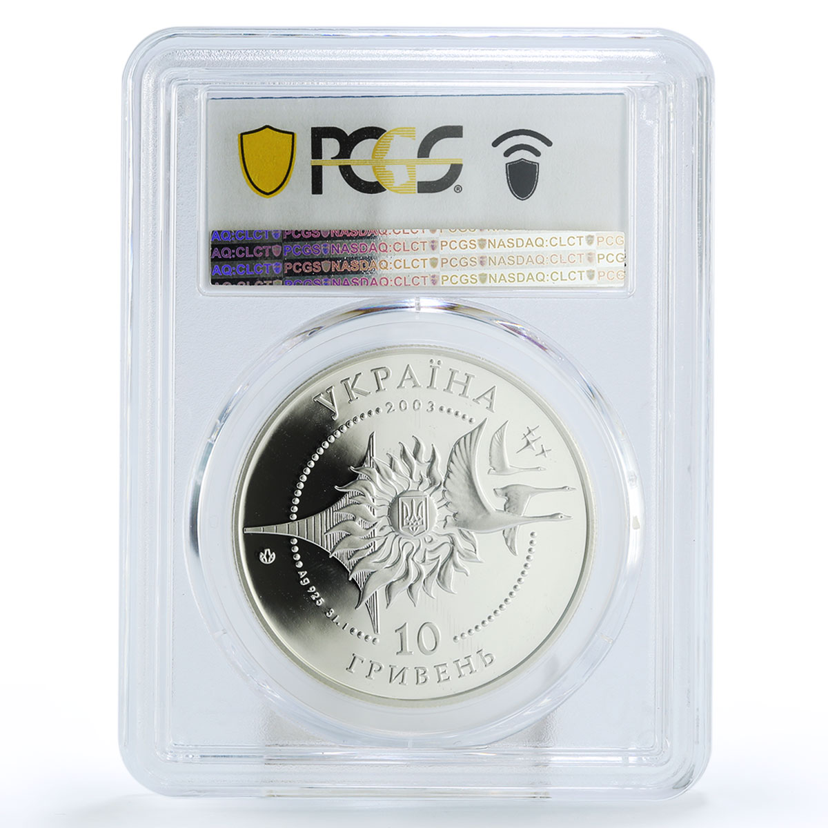 Ukraine 10 hryvnas Airplanes AN-2 Aircraft PR70 PCGS silver coin 2003