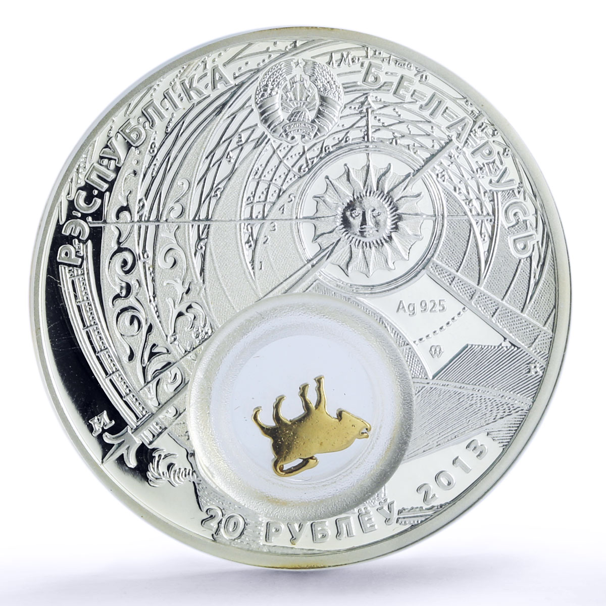 Belarus 20 rubles Zodiac Singns series Taurus PR70 PCGS silver coin 2013