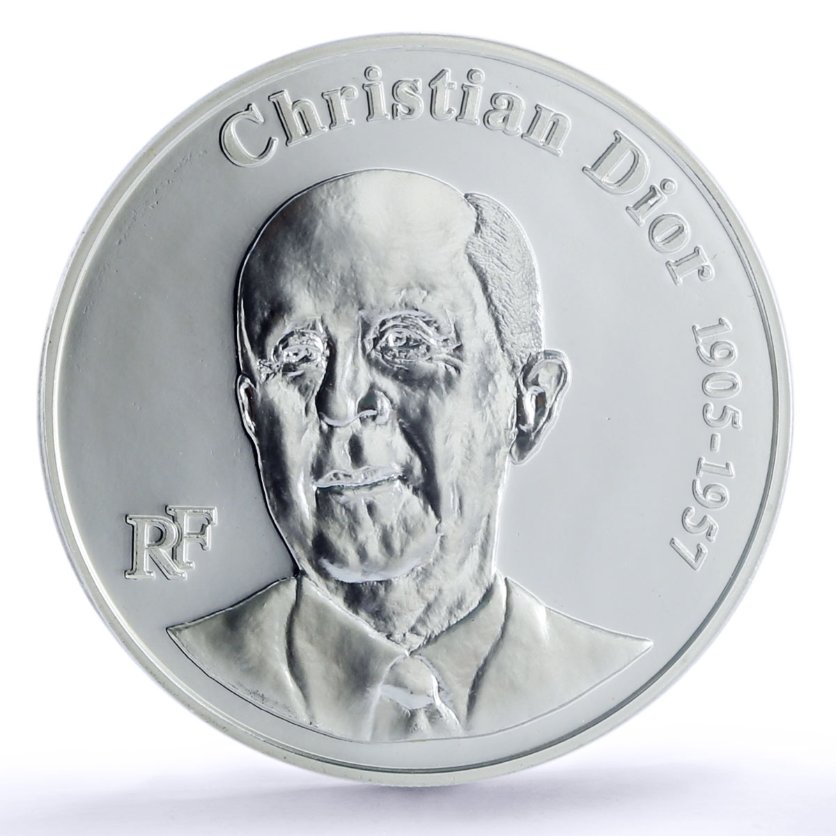 France 1/2 euro 50 Anniversary Death Christian Dior PR68 PCGS silver coin 2007