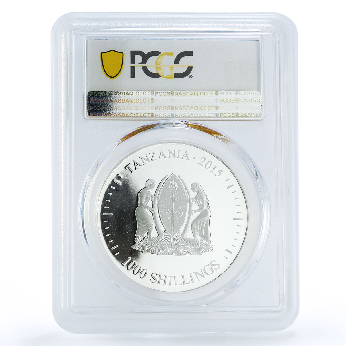 Tanzania 1000 shillings Evolution of Time series Sundial PR70 PCGS silver 2015