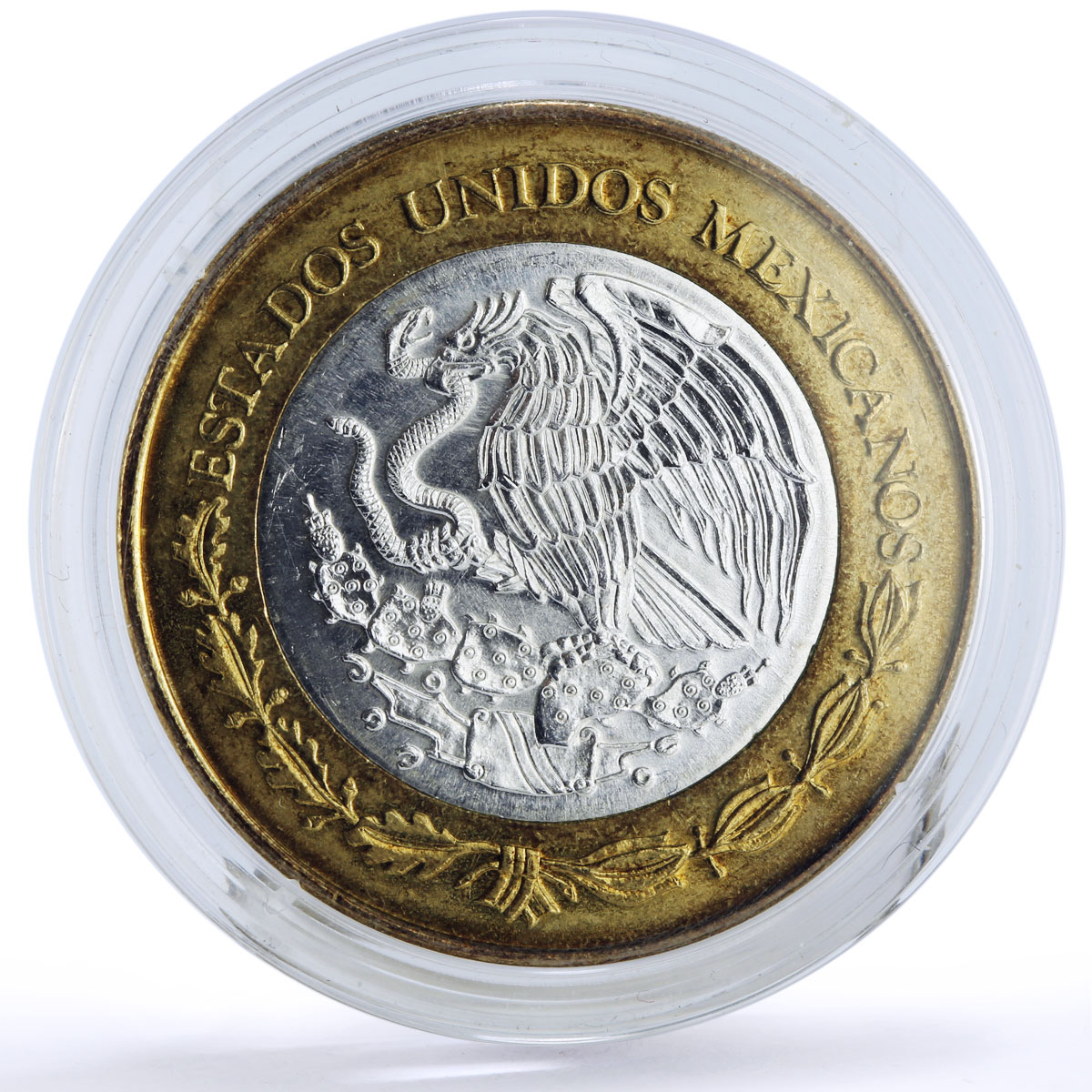 Mexico 100 pesos Revolutionary Benito Juarez Garcia Politics bimetal coin 2006