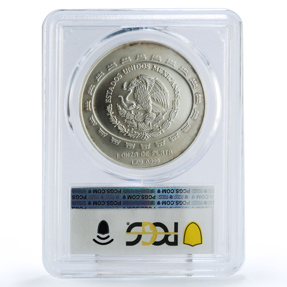 Mexico 5 pesos Disco de La Muerte Disc of Death MS68 PCGS silver coin 1998