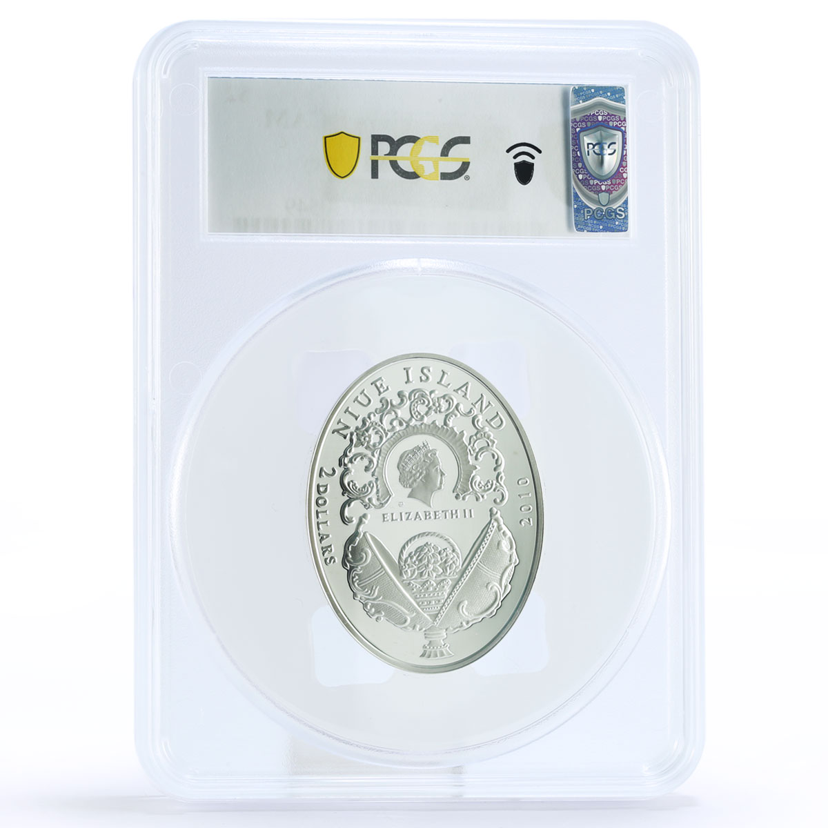 Niue 2 dollars Faberge Lily of the Valley Egg Art PR70 PCGS silver coin 2010
