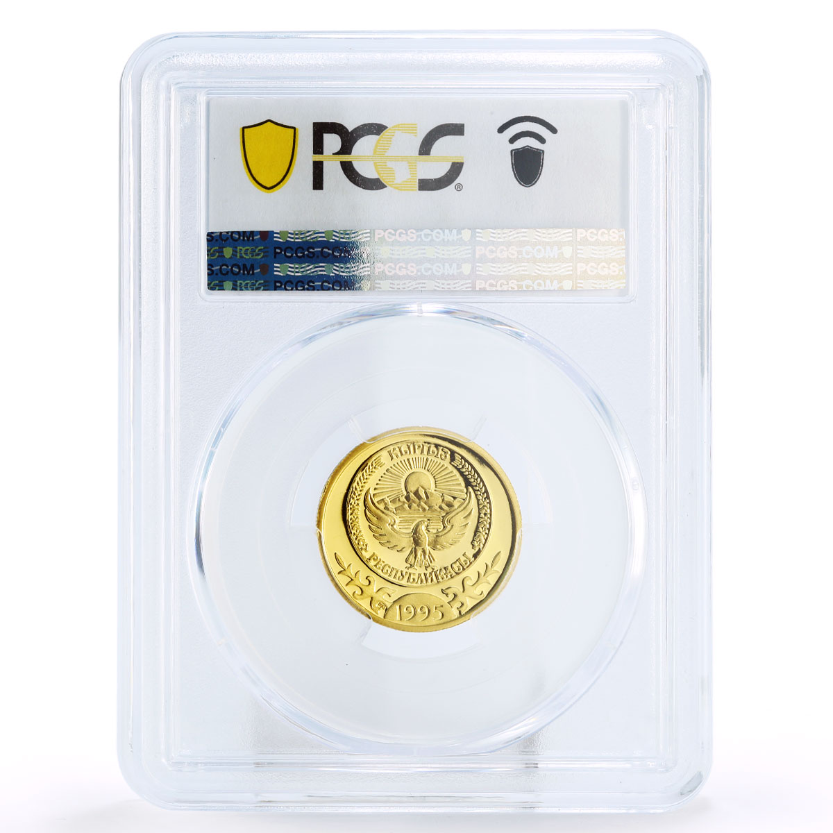 Kyrgyzstan 100 som Millennium of Manas Horseman PR65 PCGS gold coin 1995