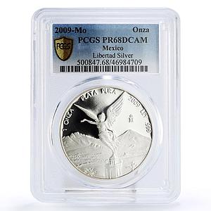 Mexico 1 onza Libertad Angel of Independence PR68 PCGS silver coin 2009