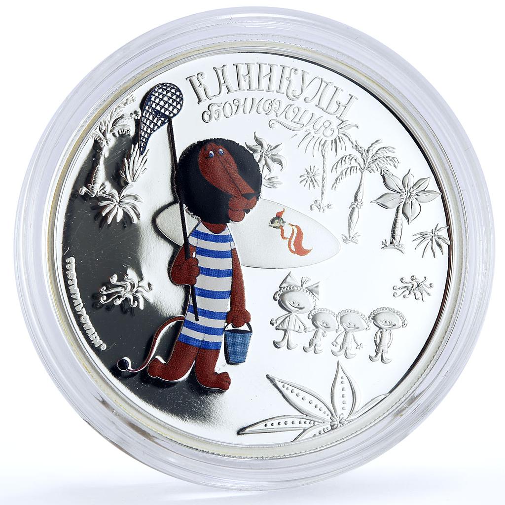 Cook Islands 5 dollars Soviet Cartoons Bonifatsiy Boniface Vacation Ag coin 2011