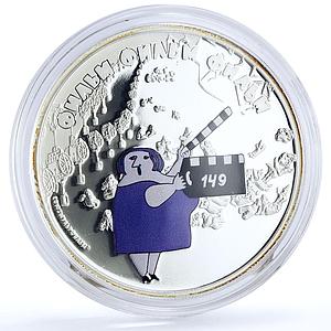 Cook Islands 5 dollars Soviet Cartoons Film Film Film Lady Flap silver coin 2012