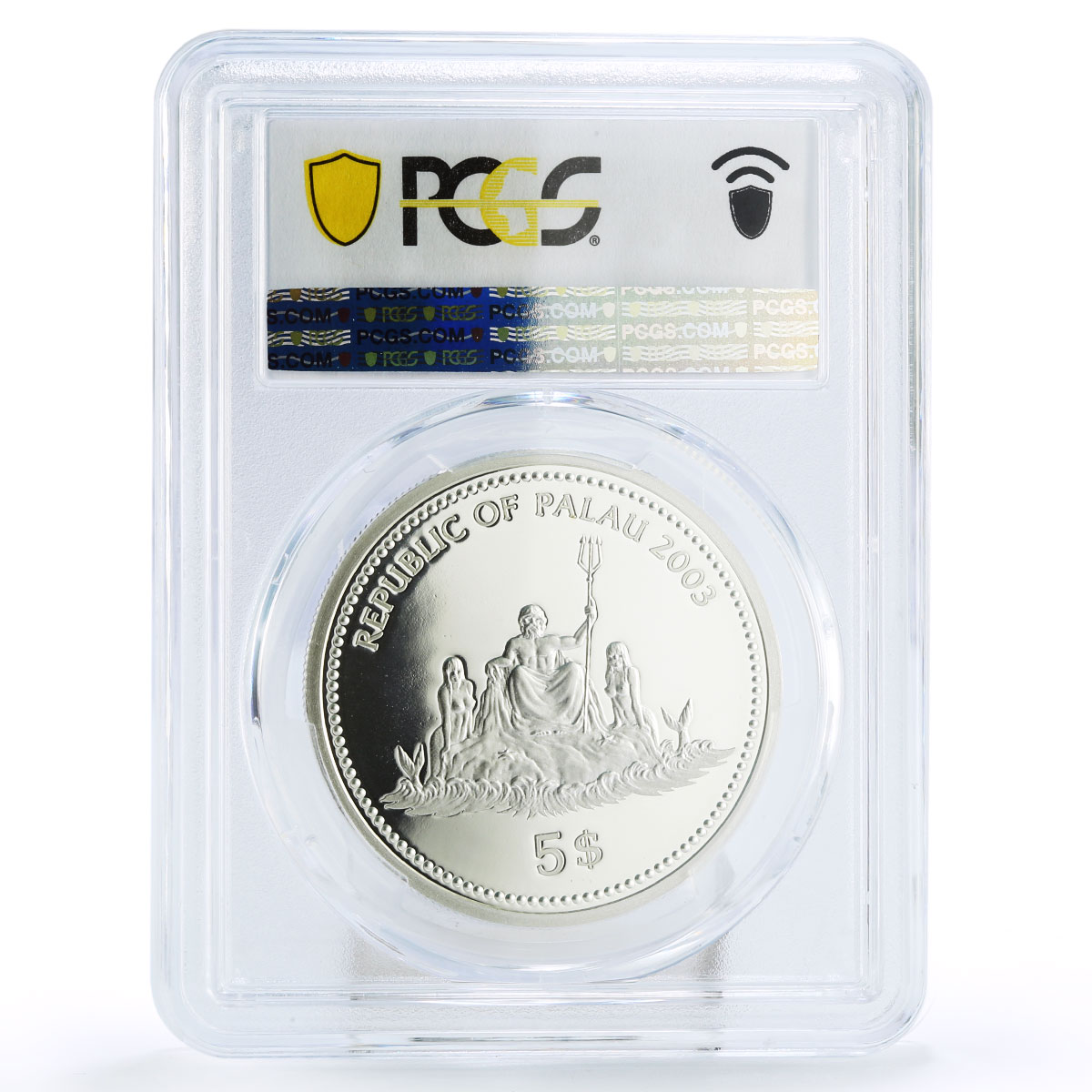 Palau 5 dollars Marine Life Protection King Red Crab PR69 PCGS silver coin 2003