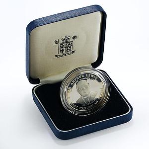 East Caribbean States 10 $ West Indies University Sir Arthur Lewis Ag coin 1998