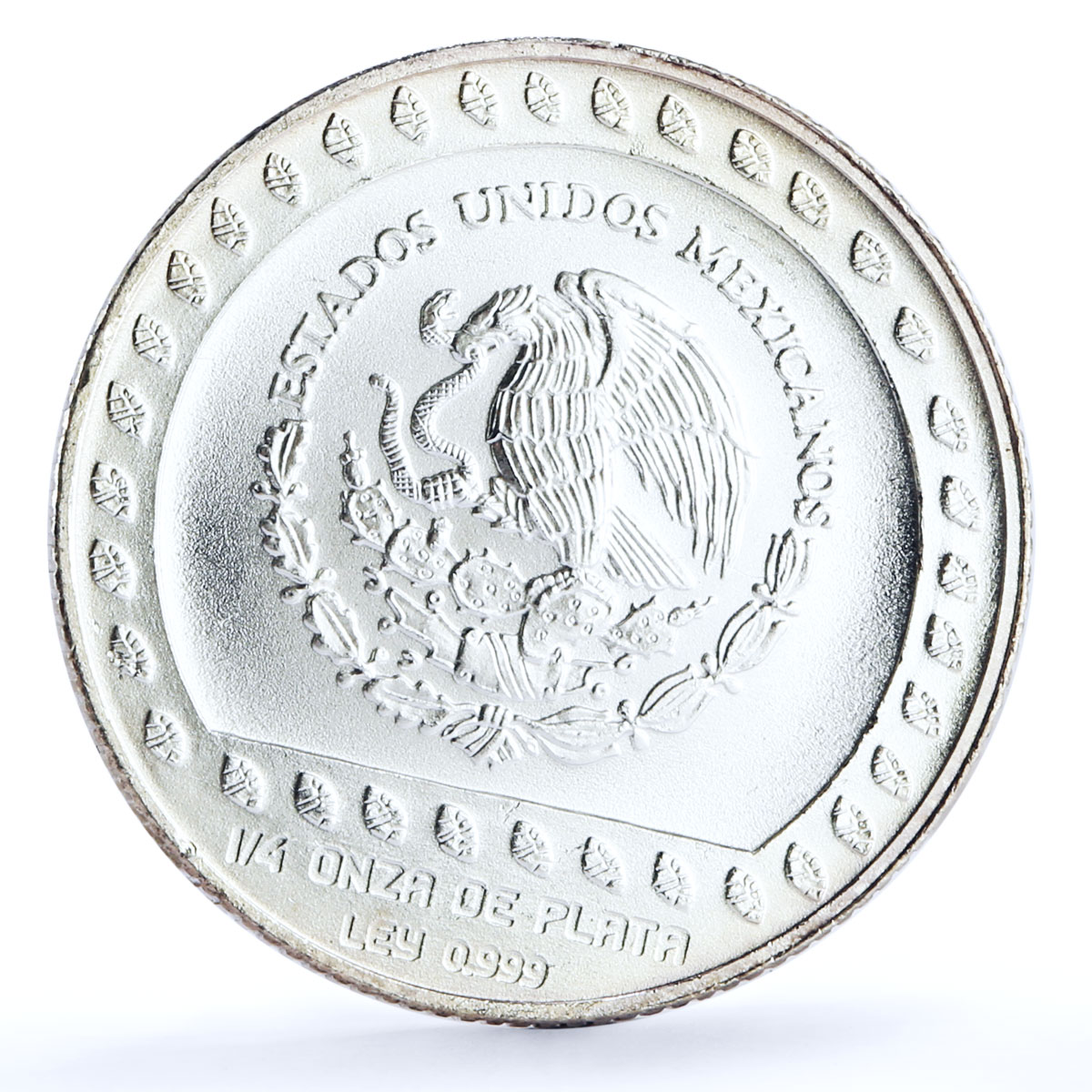 Mexico set of 3 coins Precolombina Guerrero Aguila Eagle Warrior Ag coins 1992