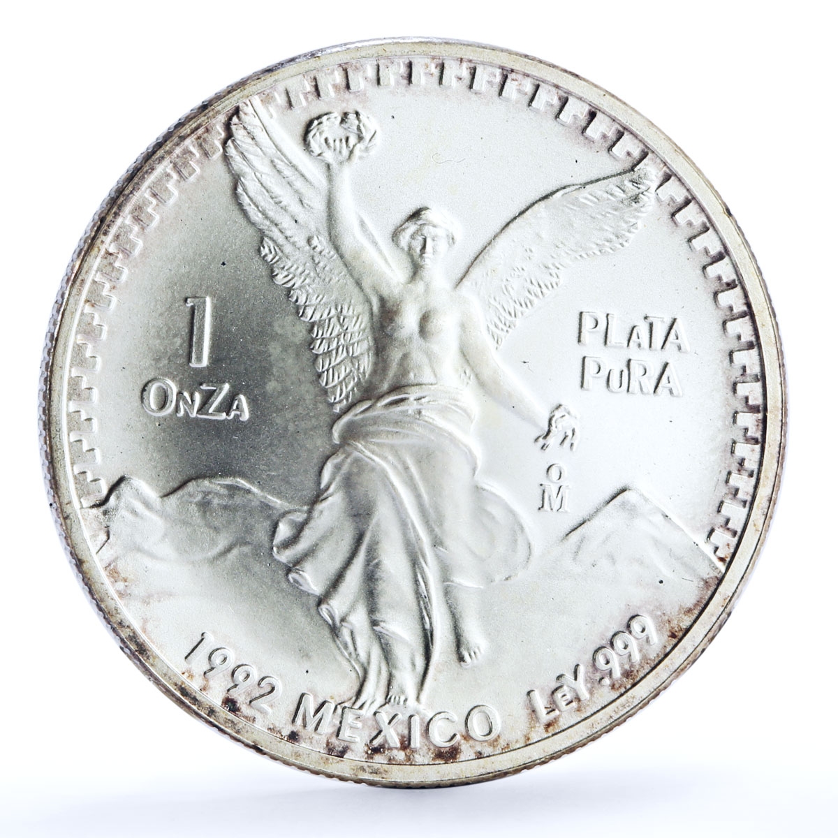Mexico set of 5 coins Libertad Angel of Independence silver coins 1992