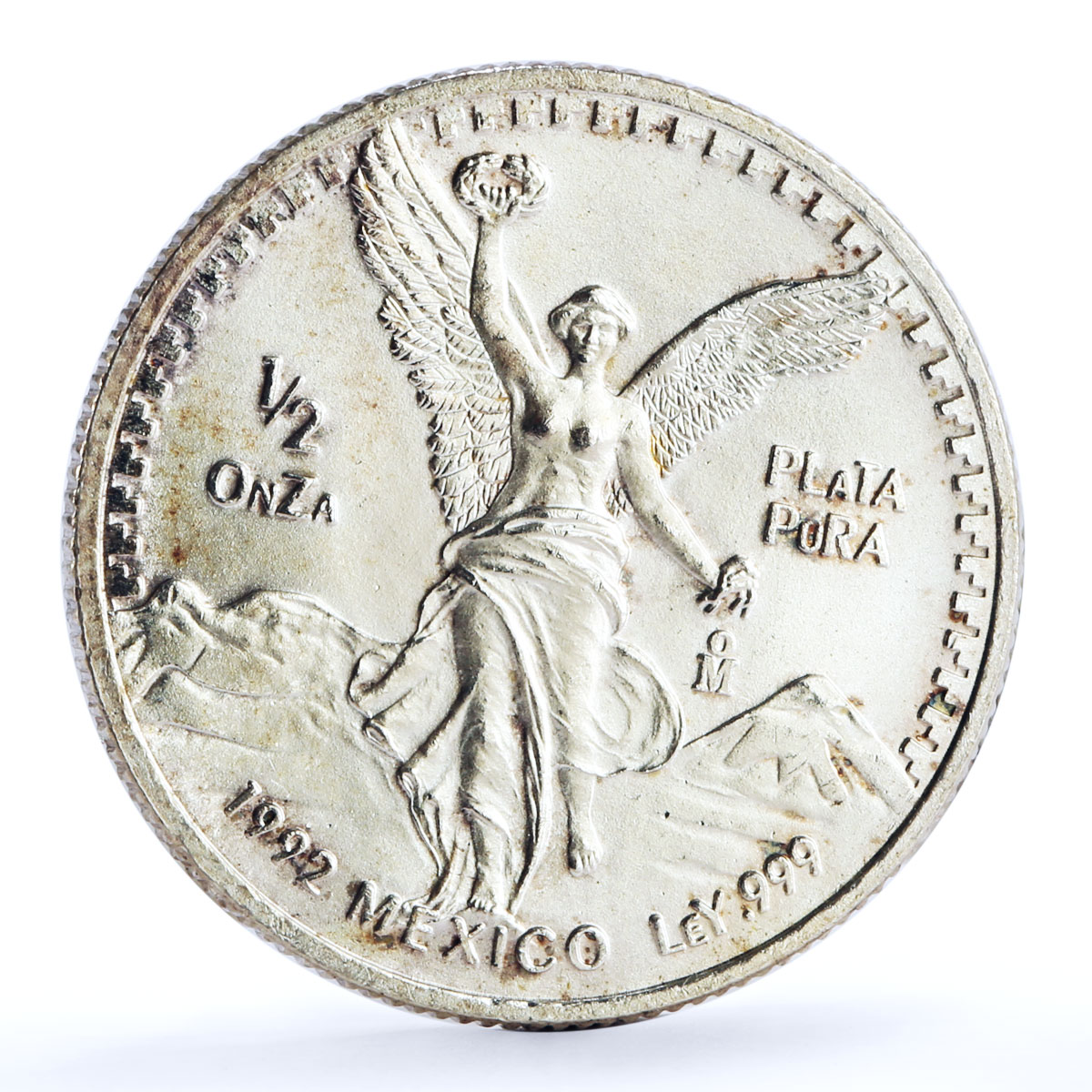 Mexico set of 5 coins Libertad Angel of Independence silver coins 1992
