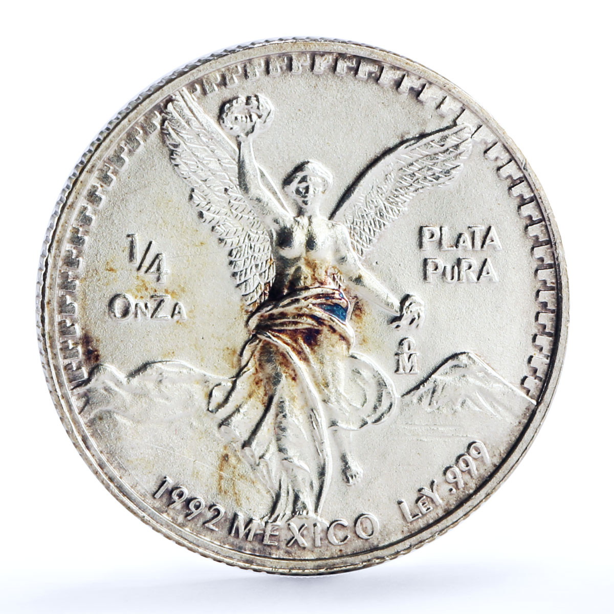 Mexico set of 5 coins Libertad Angel of Independence silver coins 1992