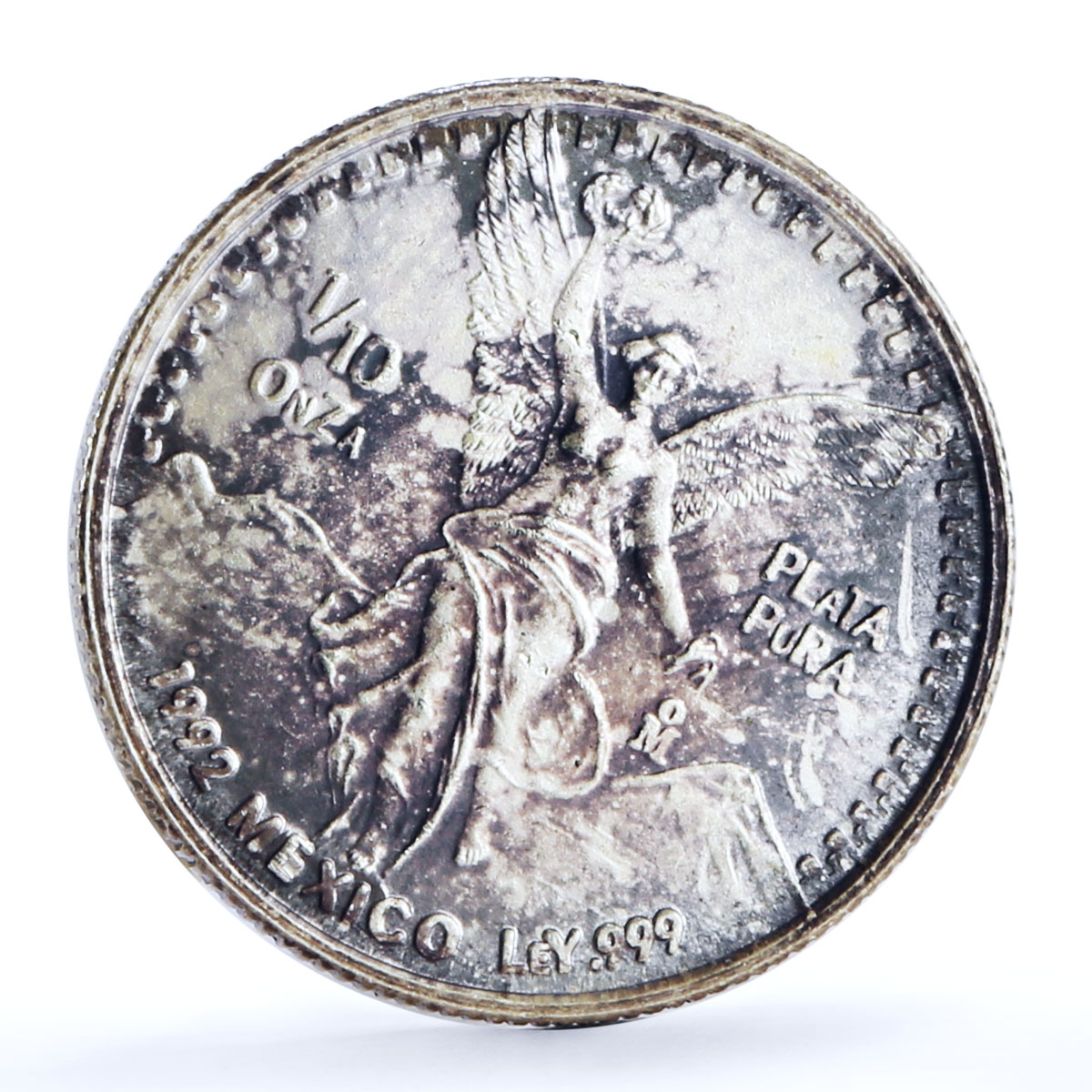 Mexico set of 5 coins Libertad Angel of Independence silver coins 1992