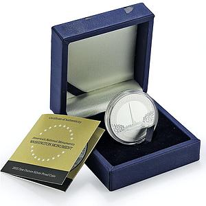Niue 2 dollars Washington Independence Monument Architecture silver coin 2015