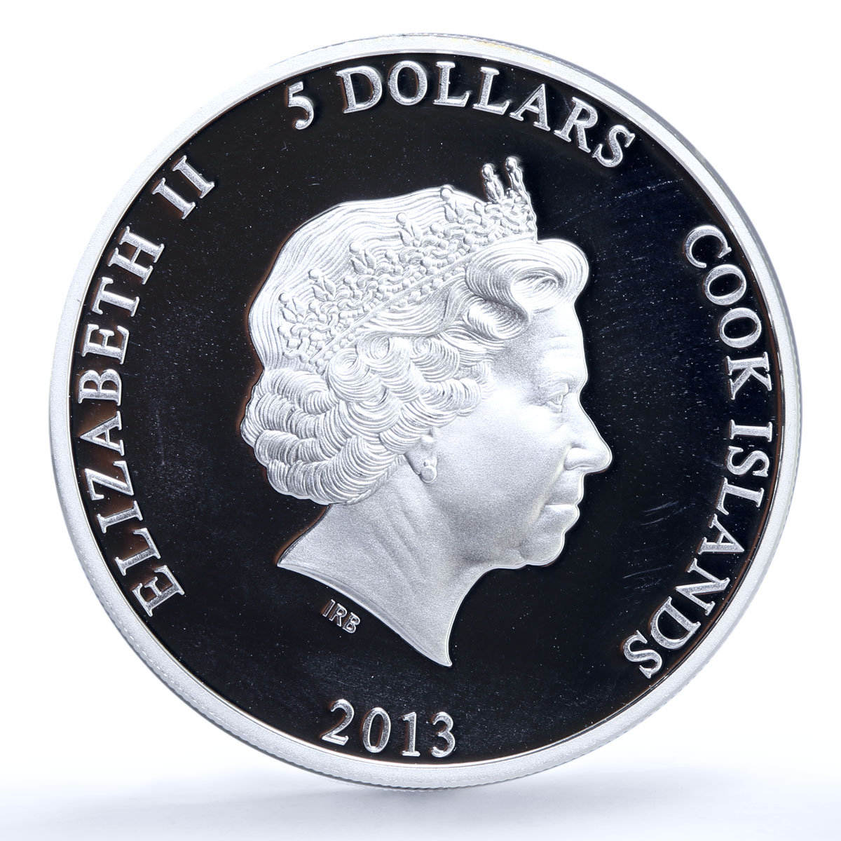 Cook Islands 5 dollars Soviet Cartoons Three Fifteen Karandash silver coin 2013