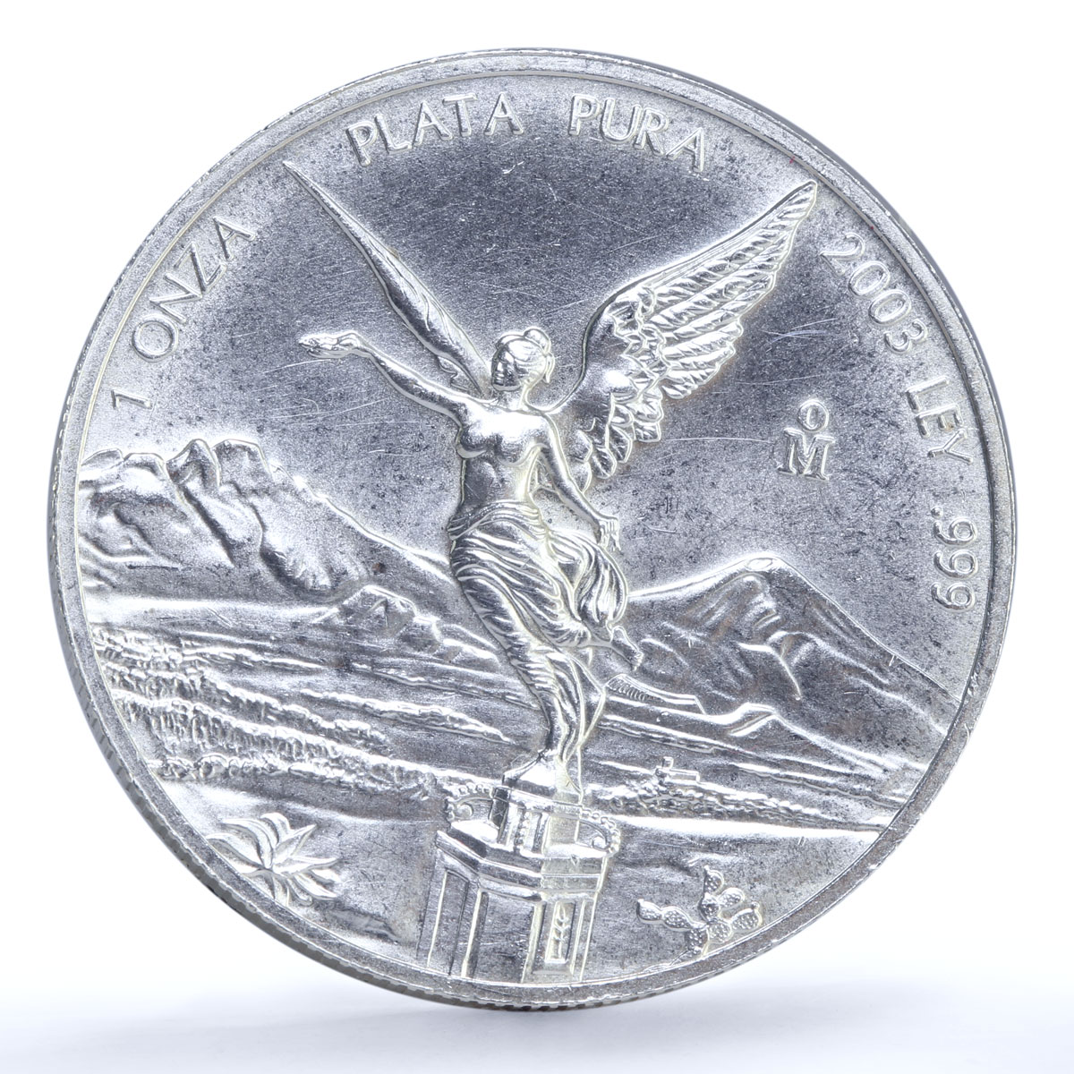 Mexico 1 onza Libertad Angel of Independence silver coin 2003
