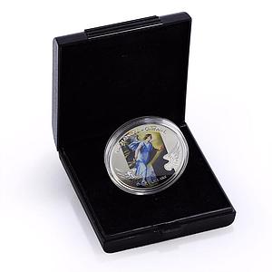 Solomon Islands 5 dollars Archangel Gabriel colored proof silver coin 2011