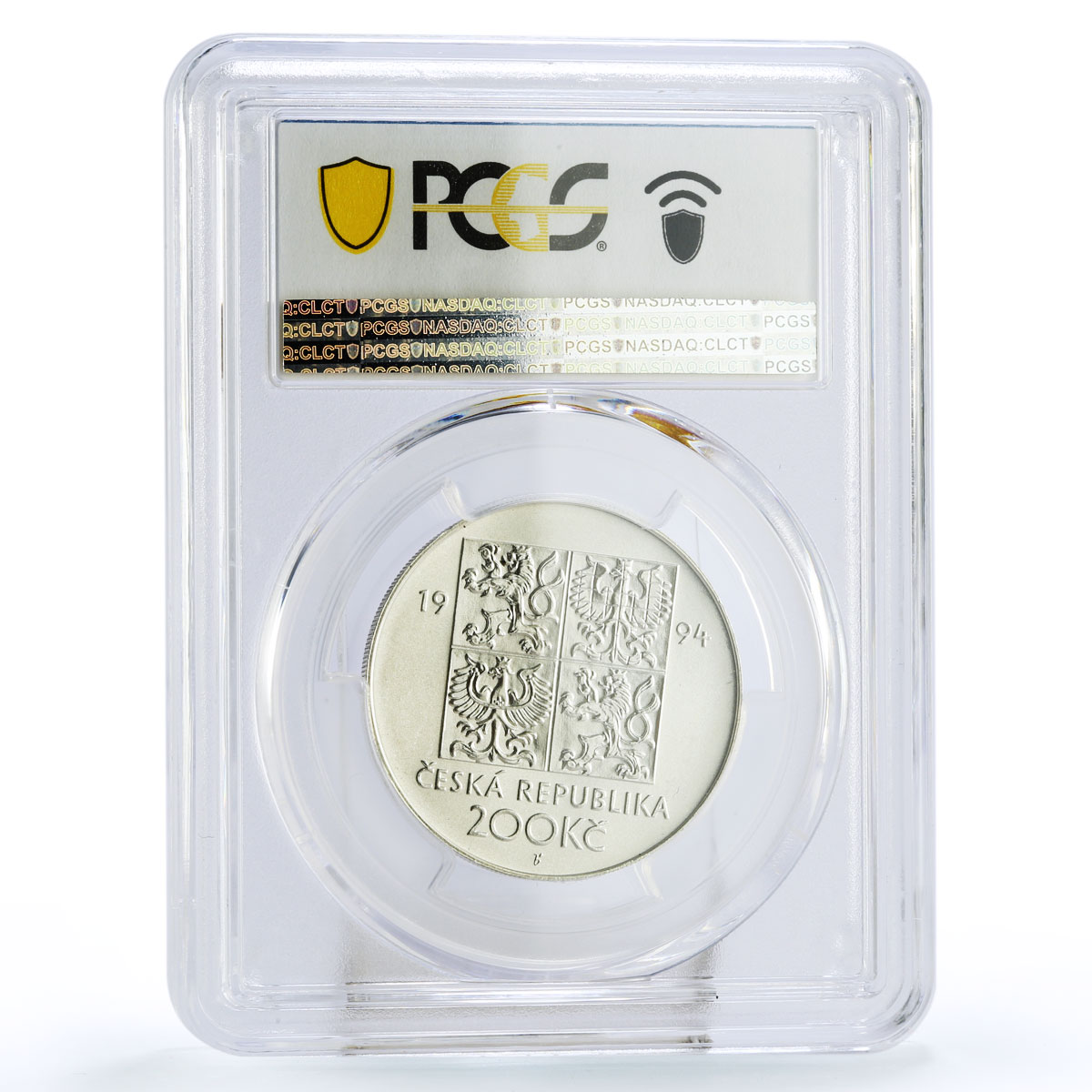 Czech Republic 200 korun Nature Protection Animals MS67 PCGS silver coin 1994