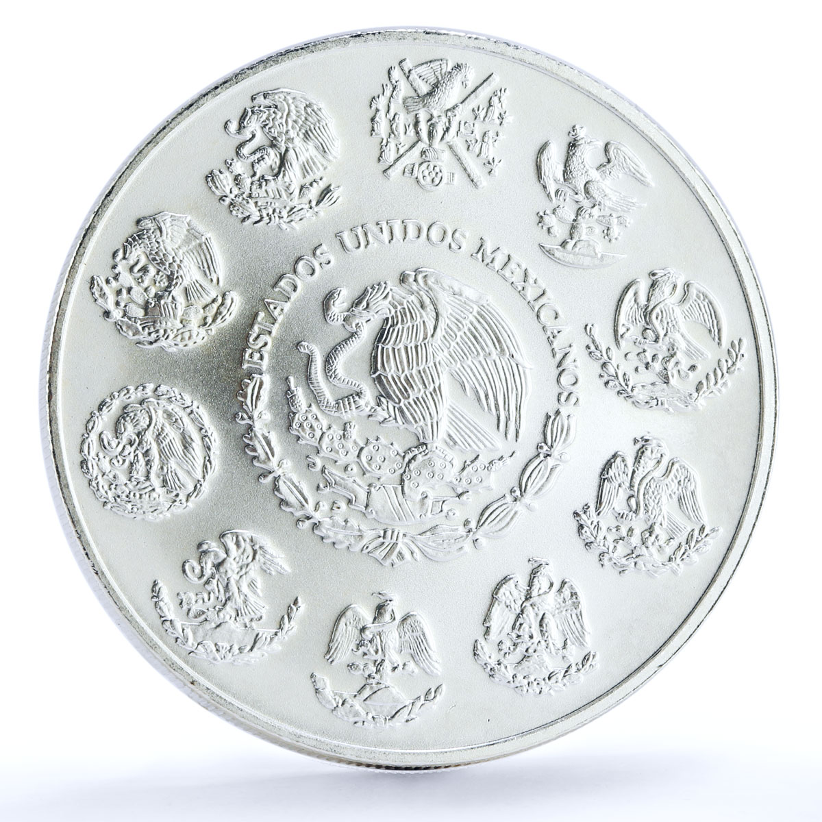 Mexico 2 onzas Libertad Angel of Independence silver coin 1997