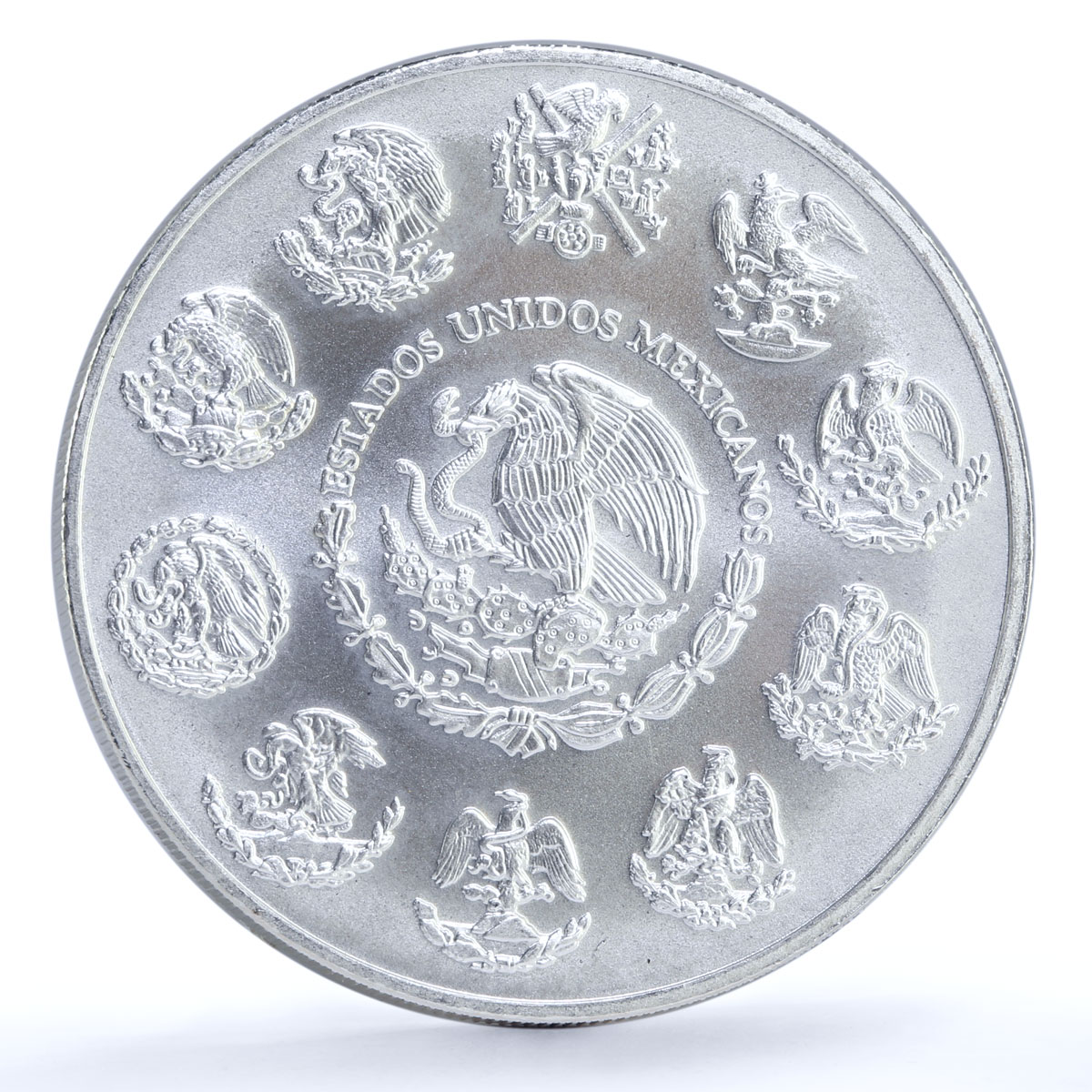 Mexico 2 onzas Libertad Angel of Independence silver coin 1997