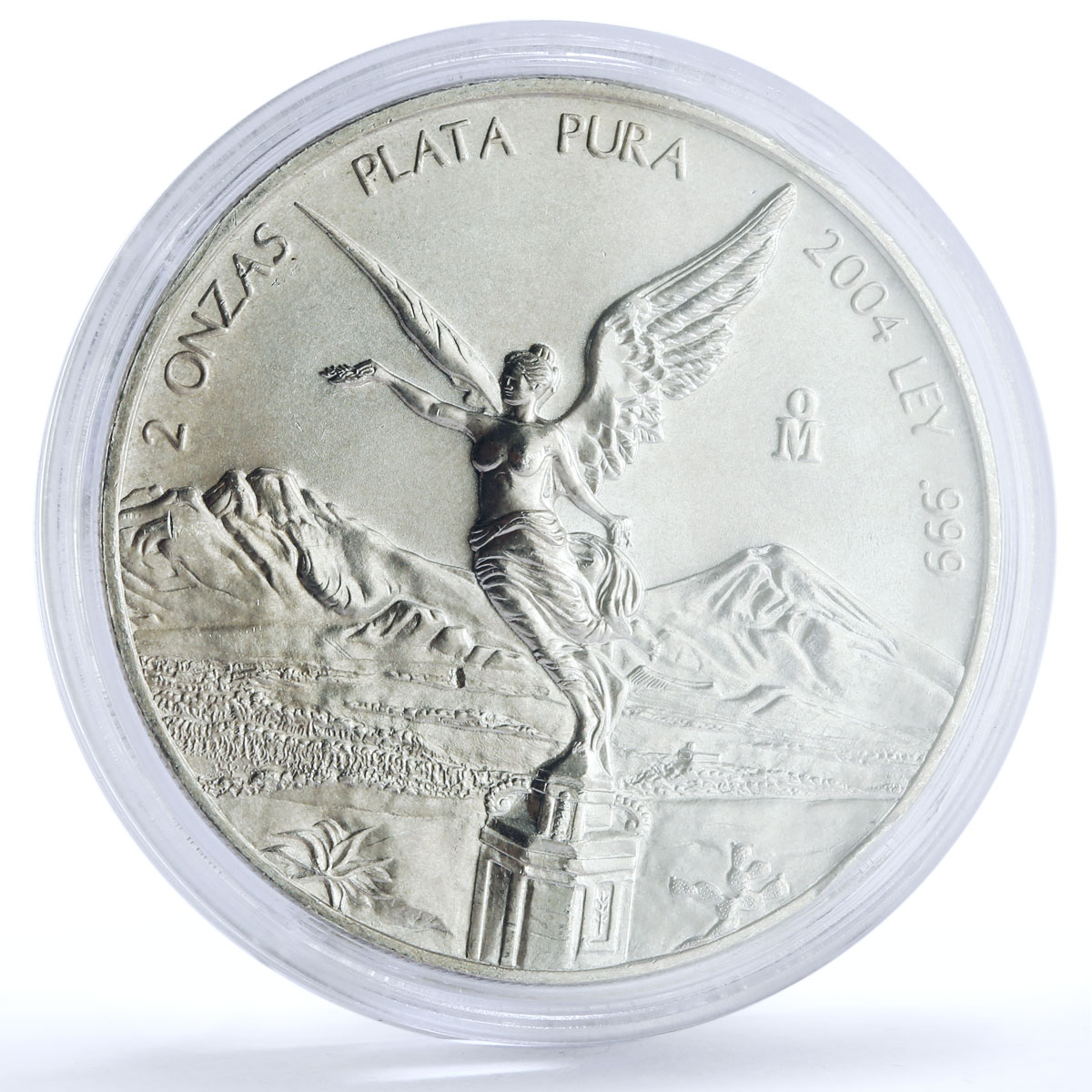 Mexico 2 onzas Libertad Angel of Independence silver coin 2004