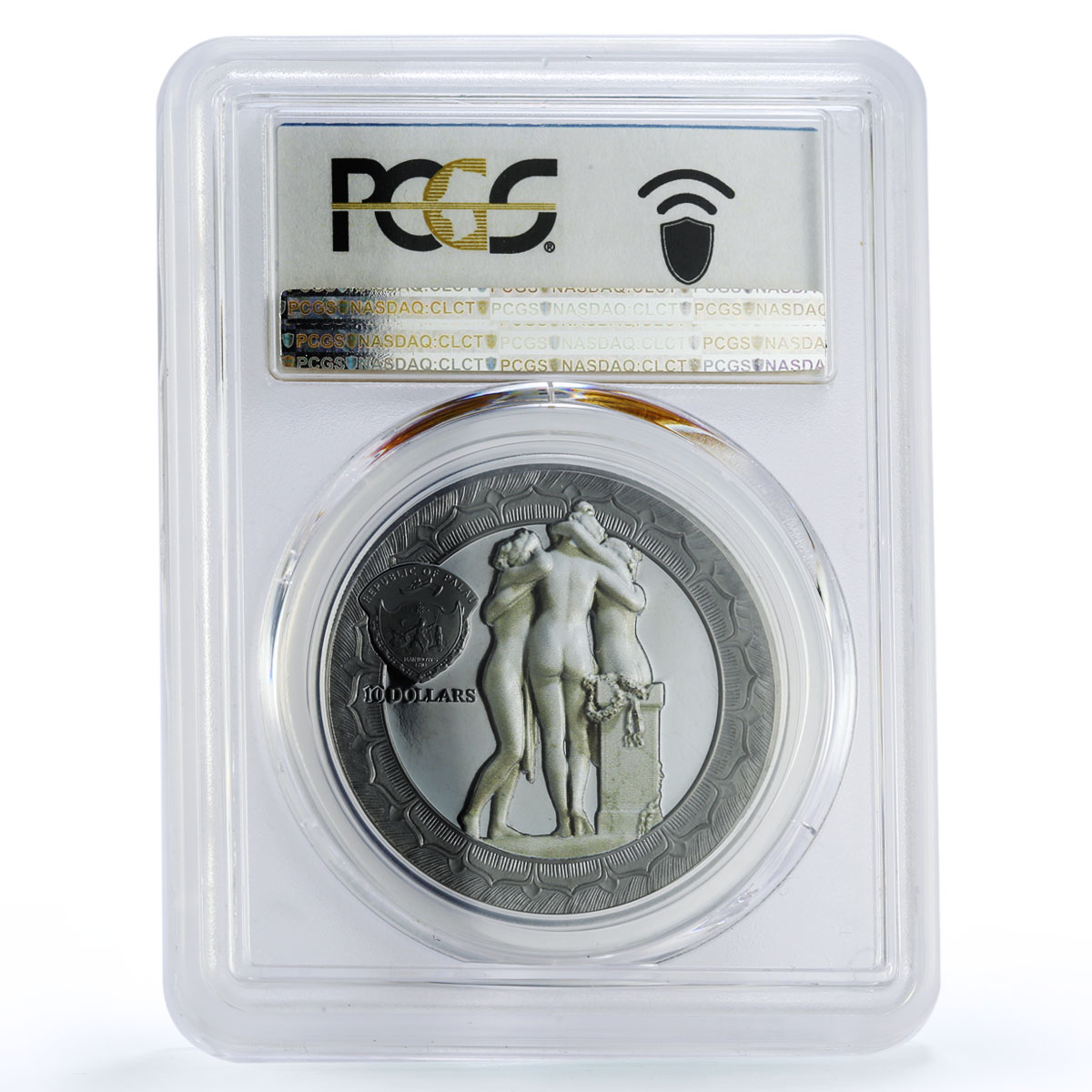 Palau 10 dollars Eternal Sculptures Tre Grazie Three Graces PR70 PCGS coin 2020