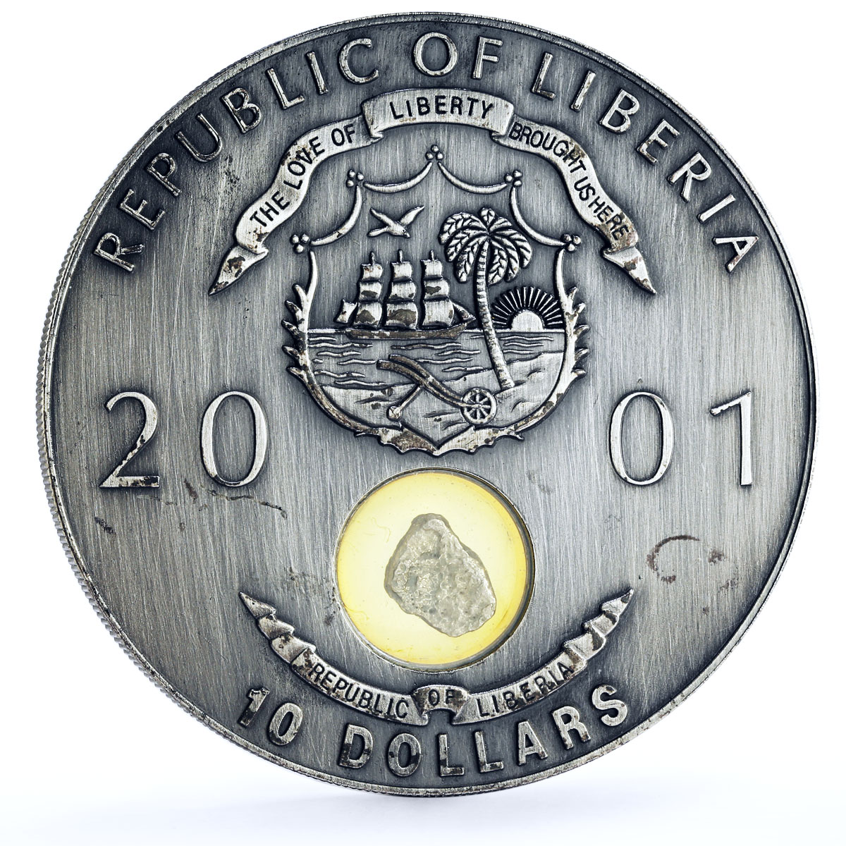 Liberia 10 dollars Seafaring Ship Clipper Princess Louisa Replica token 2001
