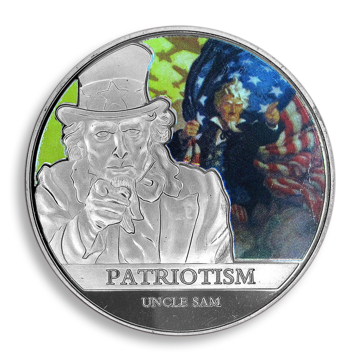 Uncle Sam, USA, 100th Anniversary, First World War, Patriotism, Army, Silver