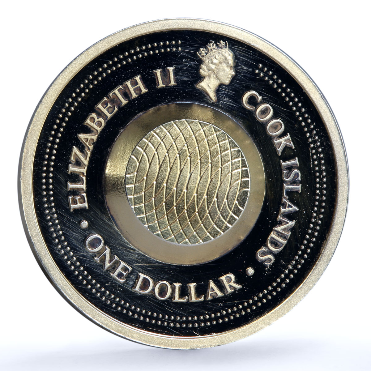 Cook Islands 1 dollar Gemstone Zodiac Signs series Virgo gilded silver coin 2003