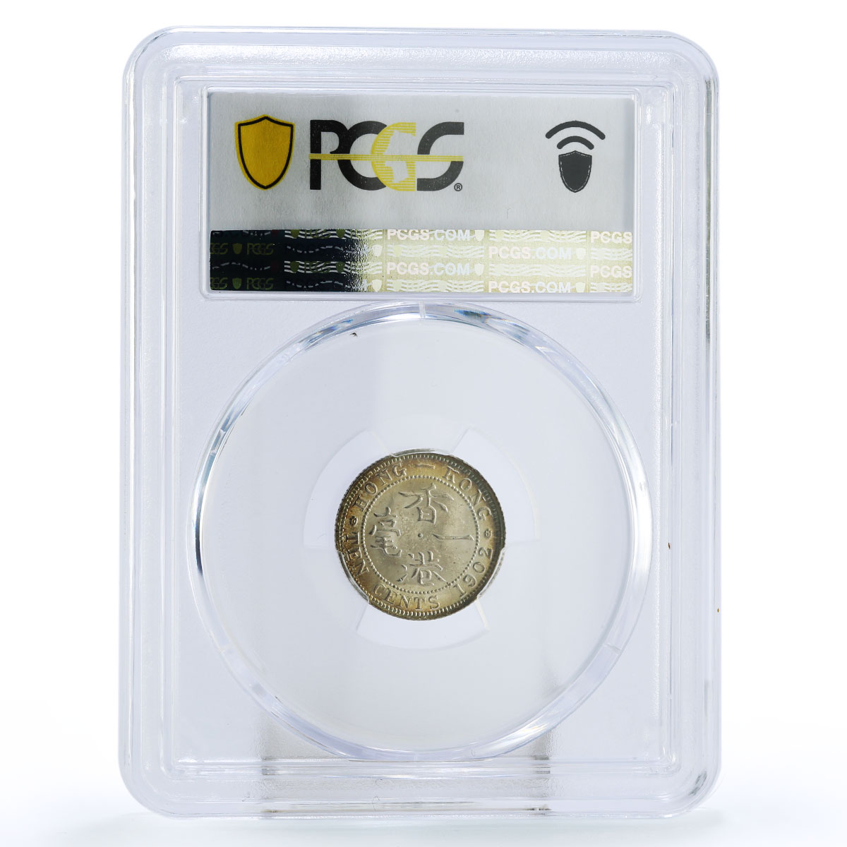 Hong Kong 10 cents State Coinage King Edward VII MS64 PCGS silver coin 1902 Hong Kong 10 cents State Coinage King Edward VII MS64 PCGS silver coin 1902