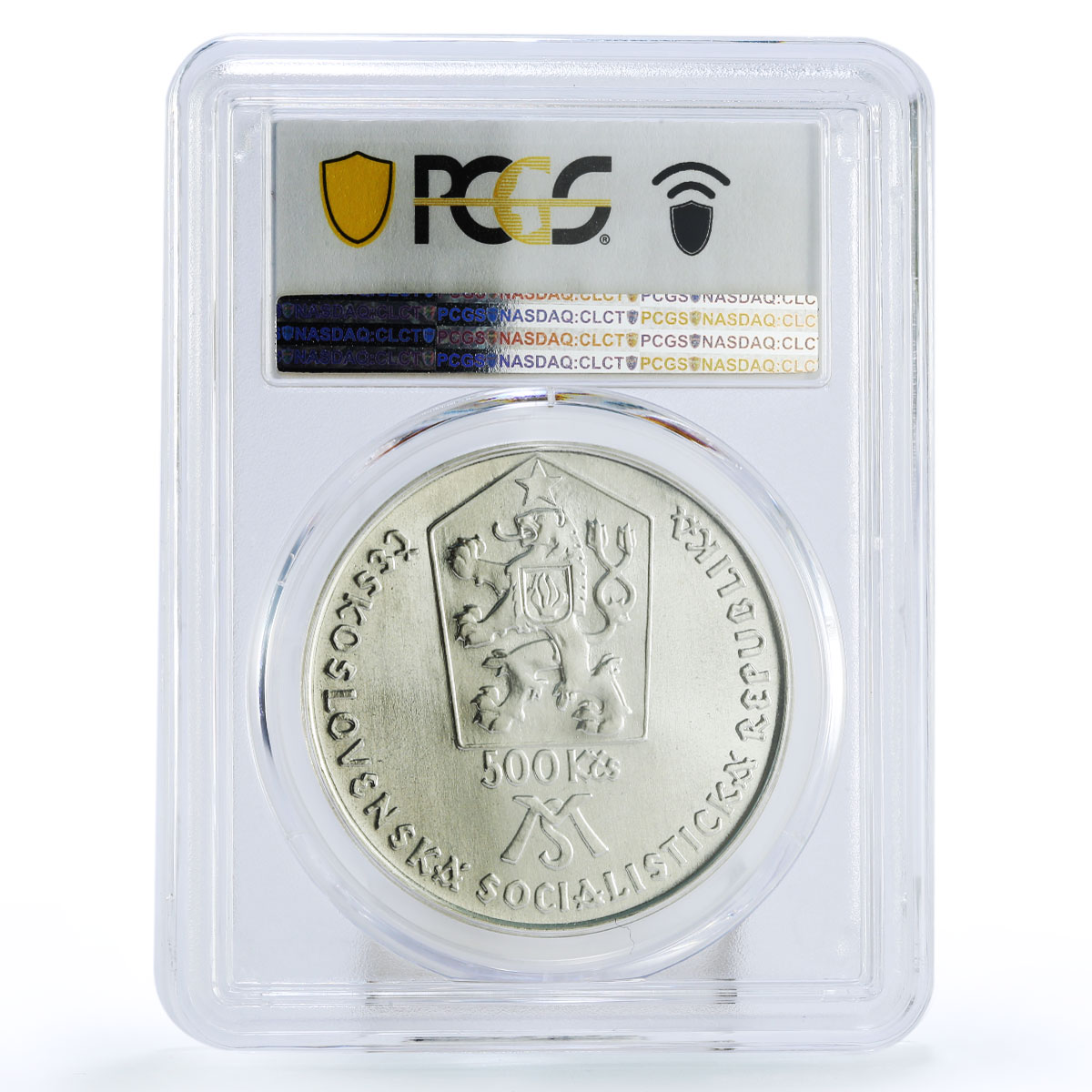 Czechoslovakia 500 korun Birthday of Matica Slovenska MS69 PCGS silver coin 1988