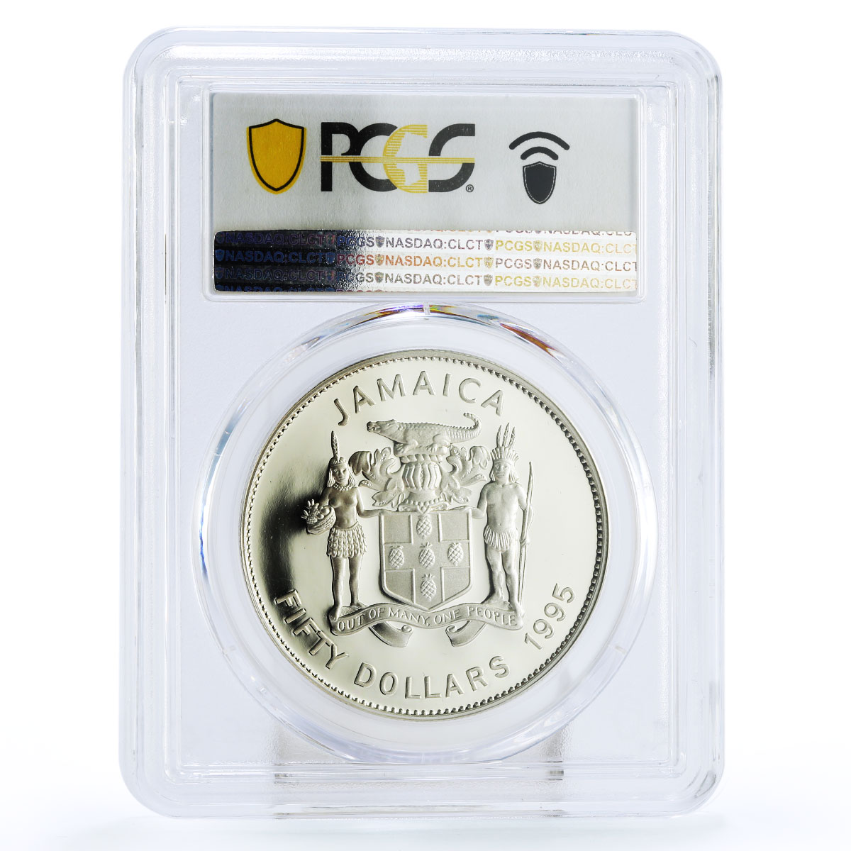 Jamaica 50 dollars 50th Birth of Bob Marley PR69 PCGS silver coin 1995