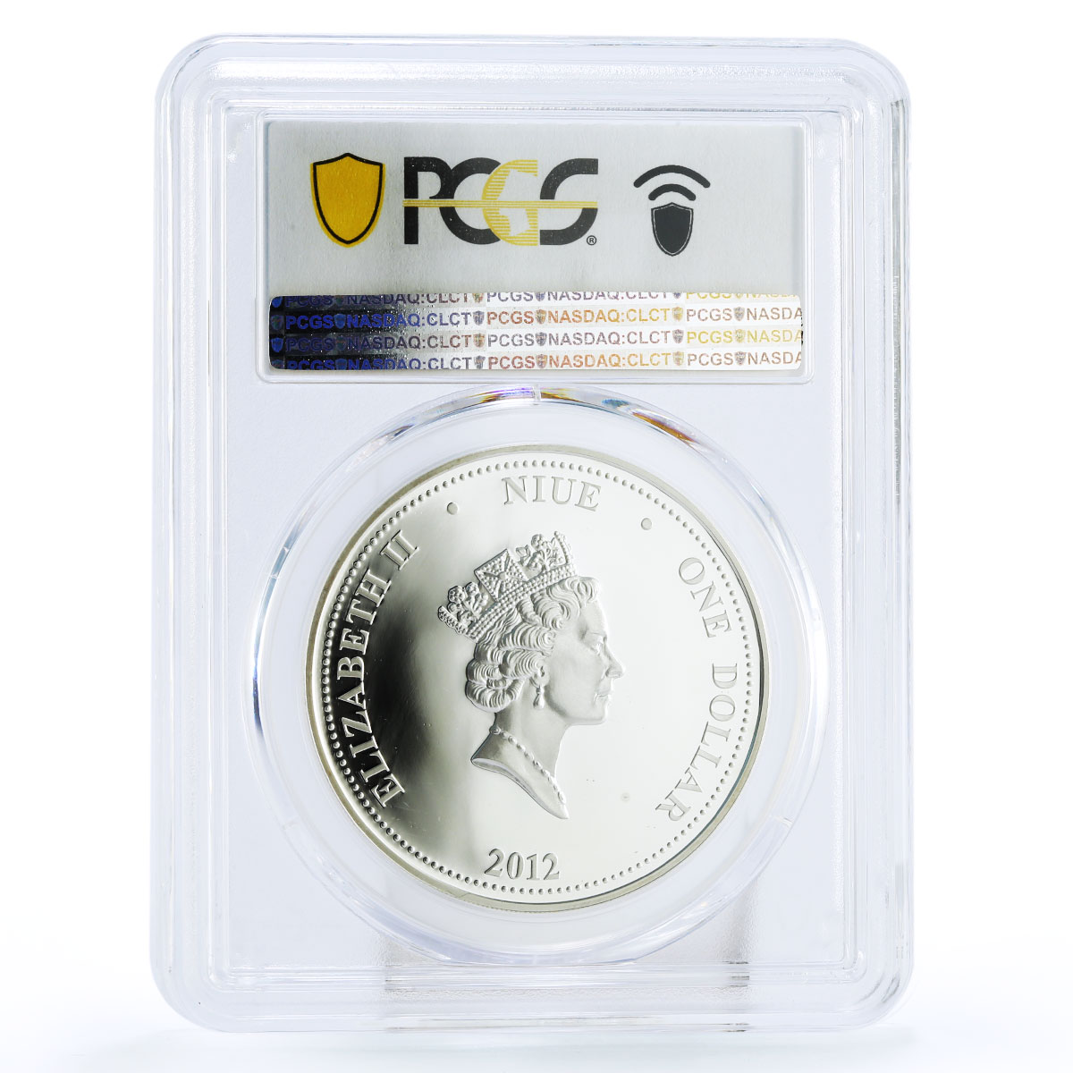 Niue 1 dollar Alexander Nevsky Grand Prince PR69 PCGS color silver coin 2012
