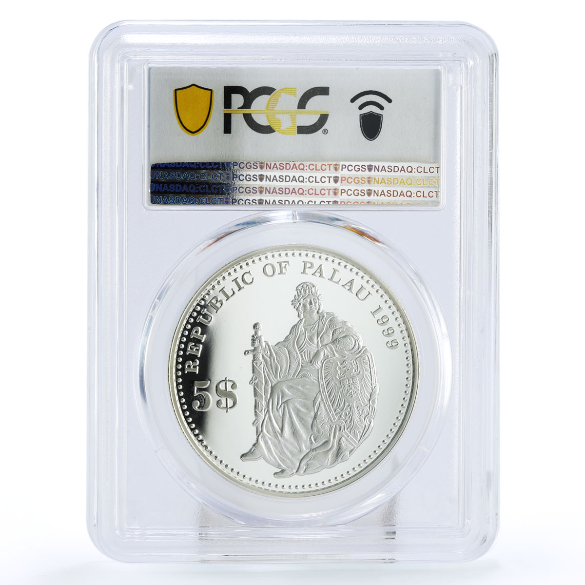 Palau 5 $ International Coins series German Togo PR69 PCGS silver coin 1999