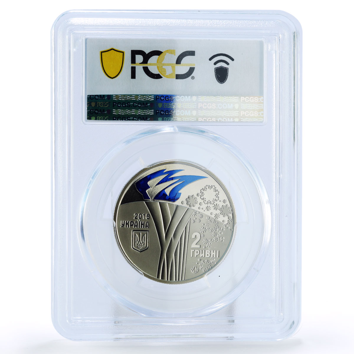 Ukraine 2 hryvnias PyeongChang Winter Olympic Games MS69 PCGS Ni coin 2018