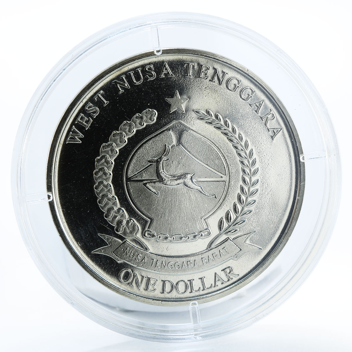 West Nusa Tenggara 1 dollar Cethosia biblis butterfly fantasy coin 2015