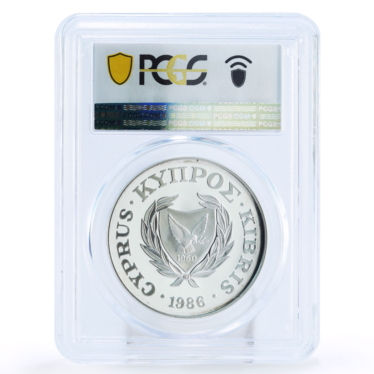 Cyprus 1 pound WWF World Wildlife Fund Mufflons Fauna PR69 PCGS silver coin 1986