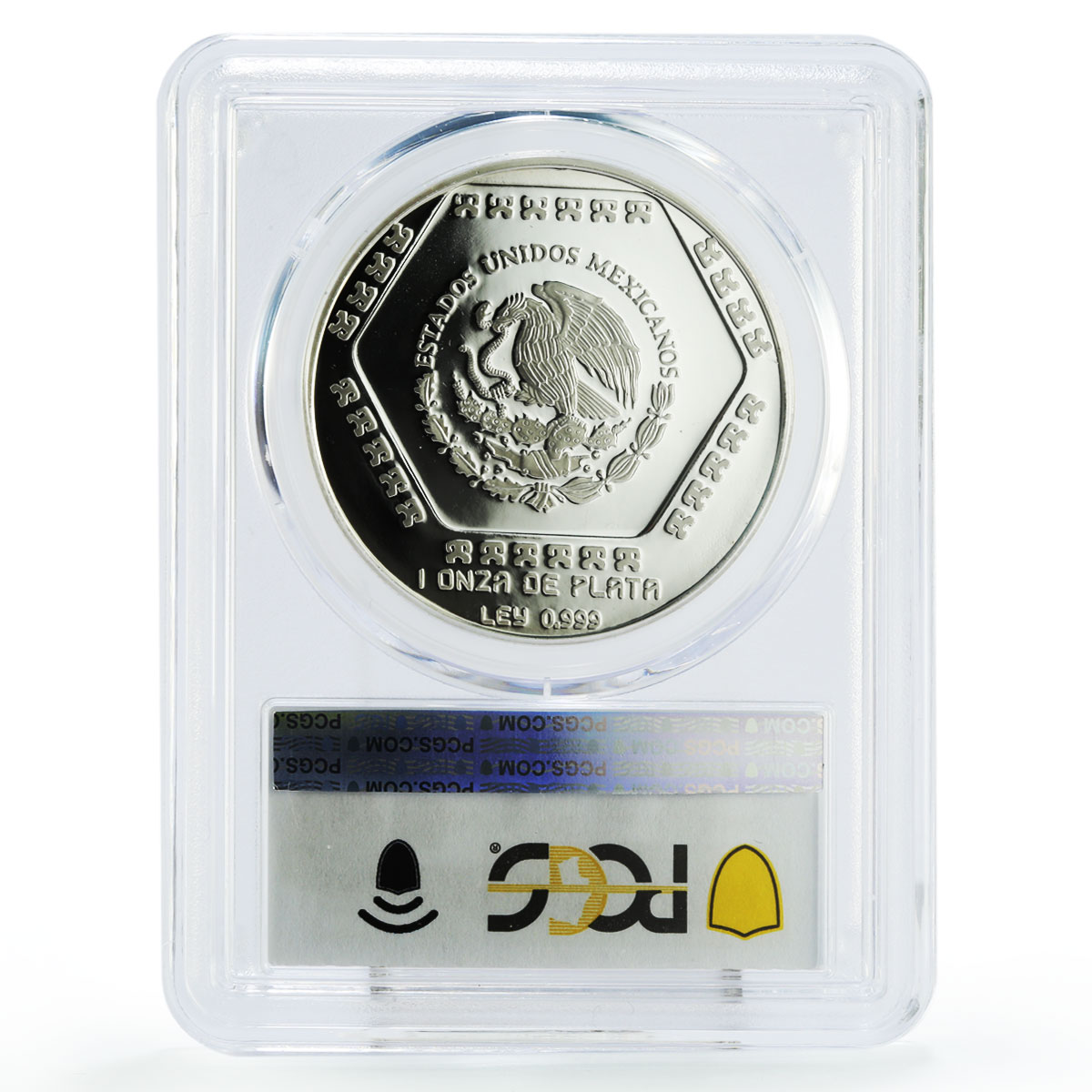 Mexico 5 pesos Precolombina Mascaron Del Dios Chaac PR68 PCGS silver coin 1994