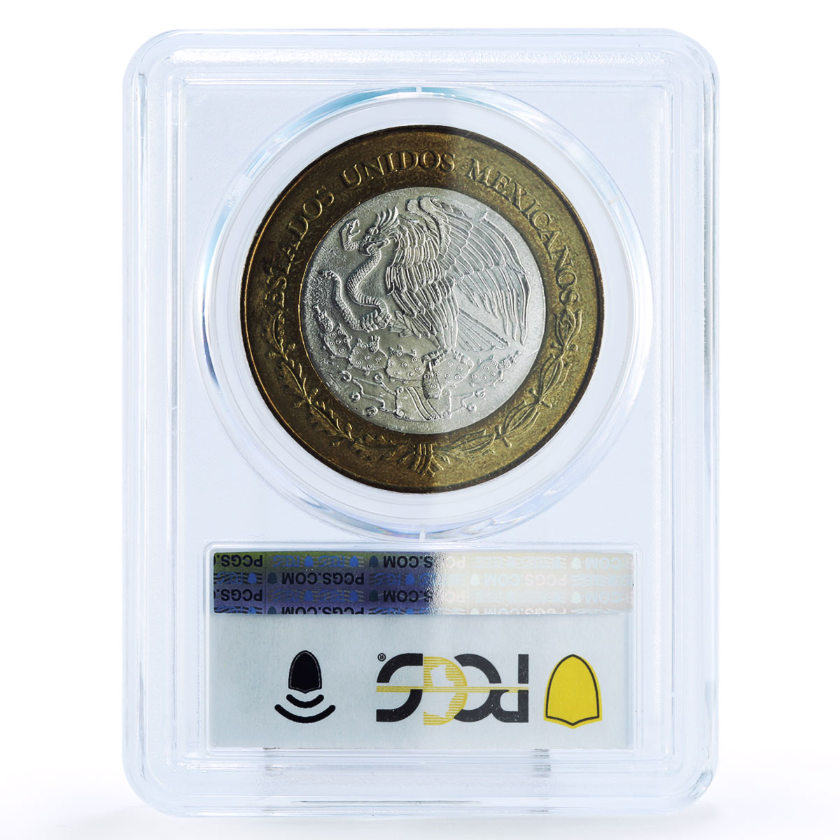Mexico 100 pesos 80 Anniversary of Bank 1925 Design MS65 PCGS bimetal coin 2005