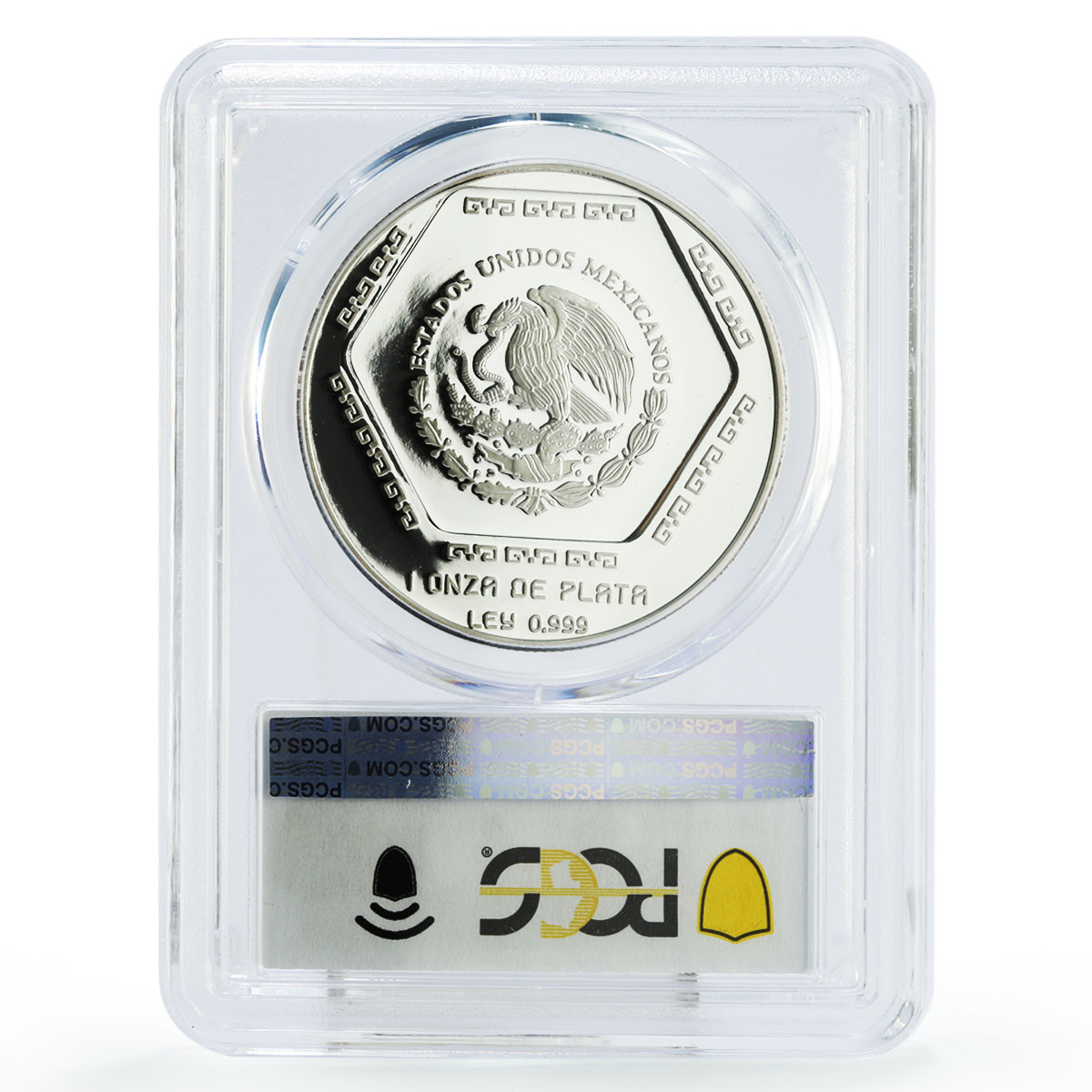 Mexico 5 pesos Precolombina Lapida Tumba de Palenque PR69 PCGS silver coin 1994